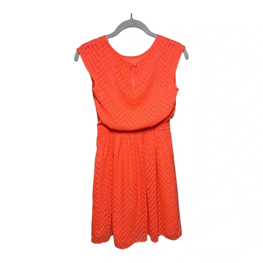 J.Crew Neon Orange Sleeveless Dress - Picture 3 of 12